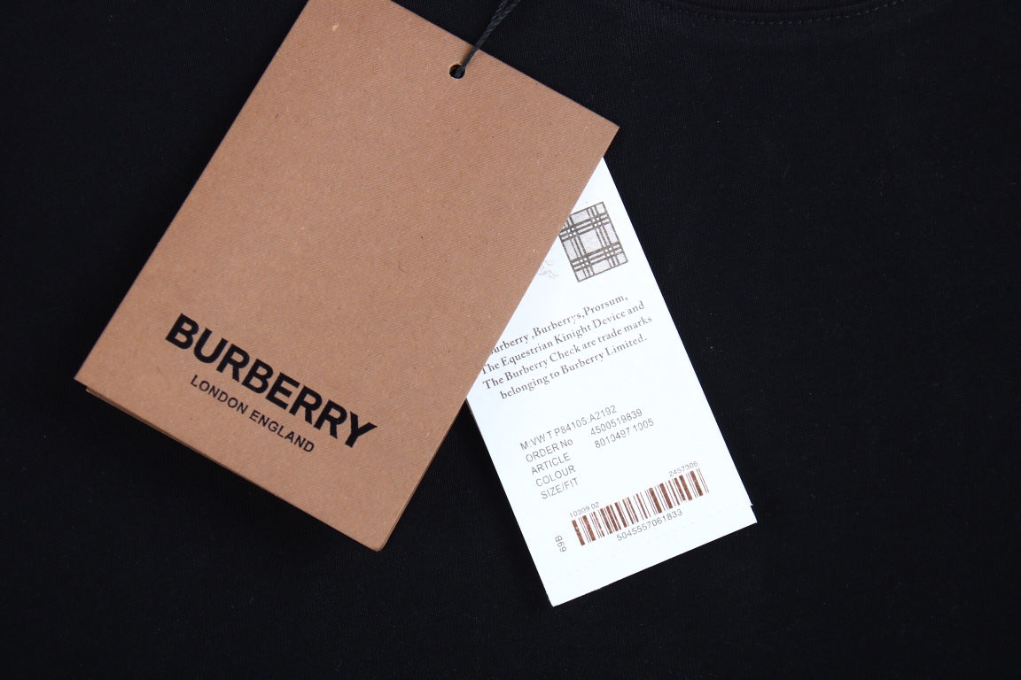 Burberry Check Sleeve T-Shirt (Black) - Phantom Kicks