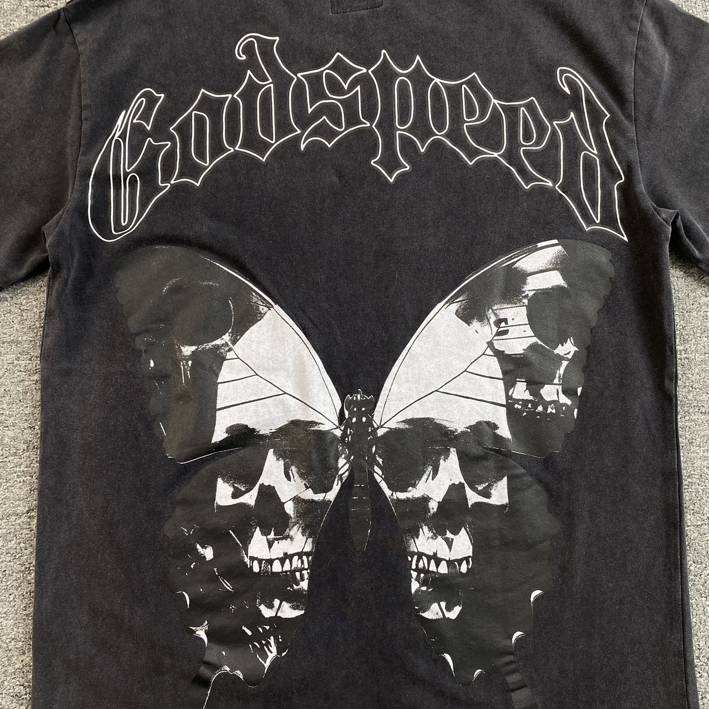 GODSPEED BUTTERFLY EFFECT T-SHIRT WASHED BLACK - Phantom Kicks