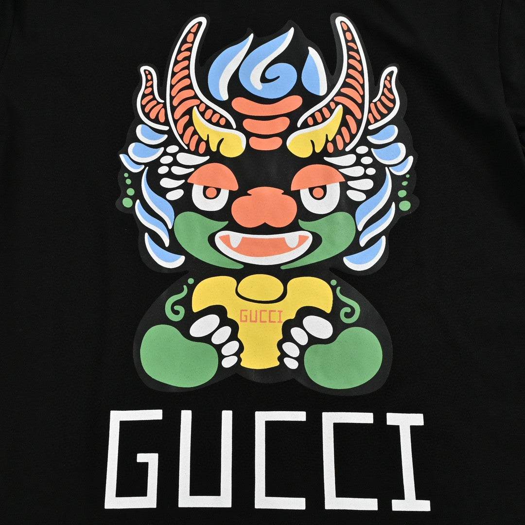 Gucci Dragon Graphic T-shirt Black - Phantom Kicks