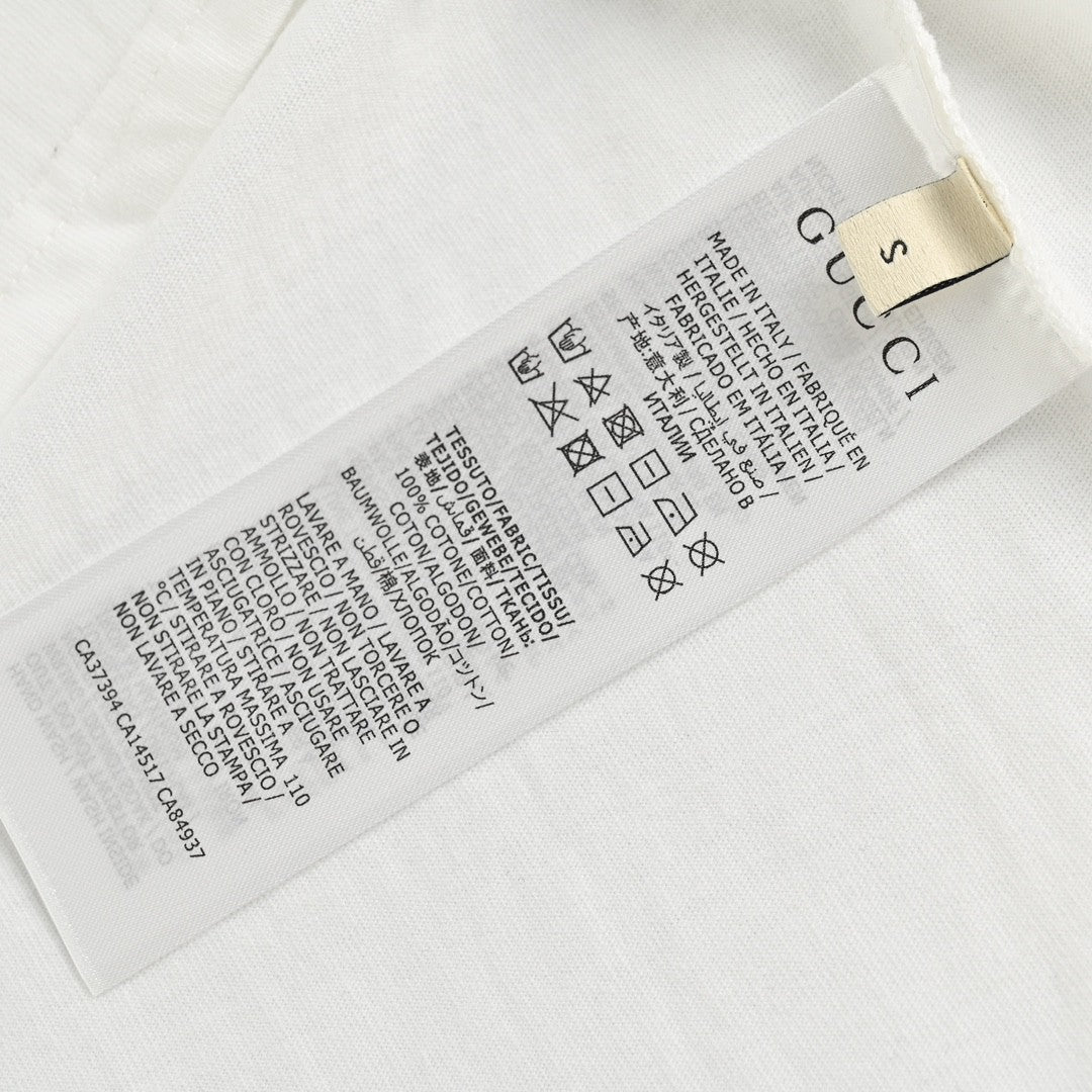 Gucci White T-Shirt with Pink Dinosaur Graphic - Phantom Kicks