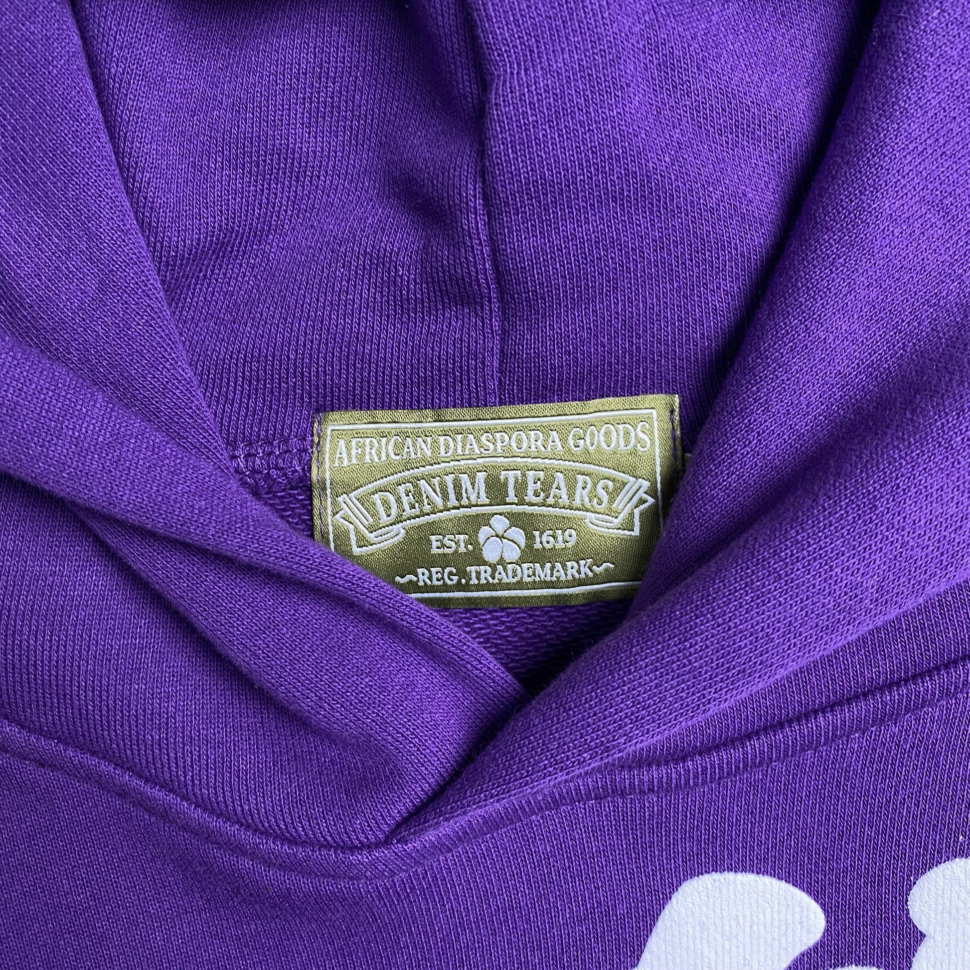 DENIM TEARS COTTON WREATH HOODIE PURPLE - Phantom Kicks