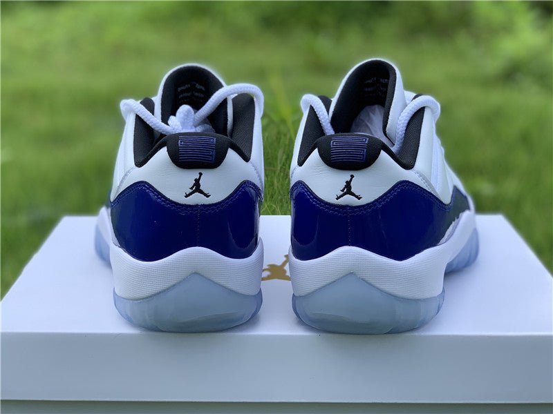 AIR JORDAN 11 LOW PURPLE CONCORD WHITE/BLACK-CONCORD - Phantom Kicks