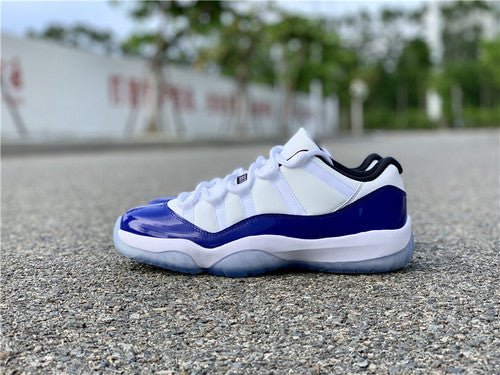AIR JORDAN 11 LOW PURPLE CONCORD WHITE/BLACK-CONCORD - Phantom Kicks