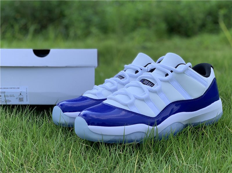 AIR JORDAN 11 LOW PURPLE CONCORD WHITE/BLACK-CONCORD - Phantom Kicks