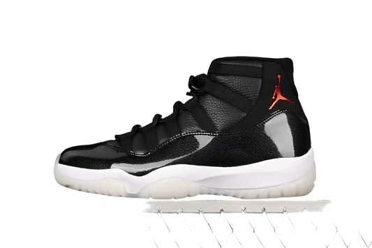 AIR JORDAN 11 RETRO 72-10 BLACK/BLACK/VARSITY RED - Phantom Kicks