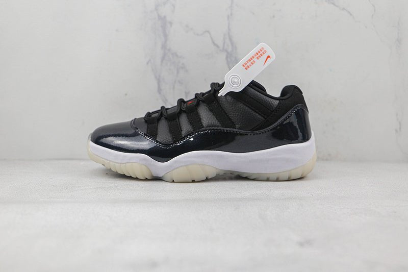 AIR JORDAN 11 RETRO LOW 72-10 BLACK/GYM RED/WHITE/SAIL - Phantom Kicks