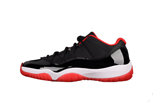 AIR JORDAN 11 RETRO LOW BRED BLACK/TRUE RED/WHITE - Phantom Kicks