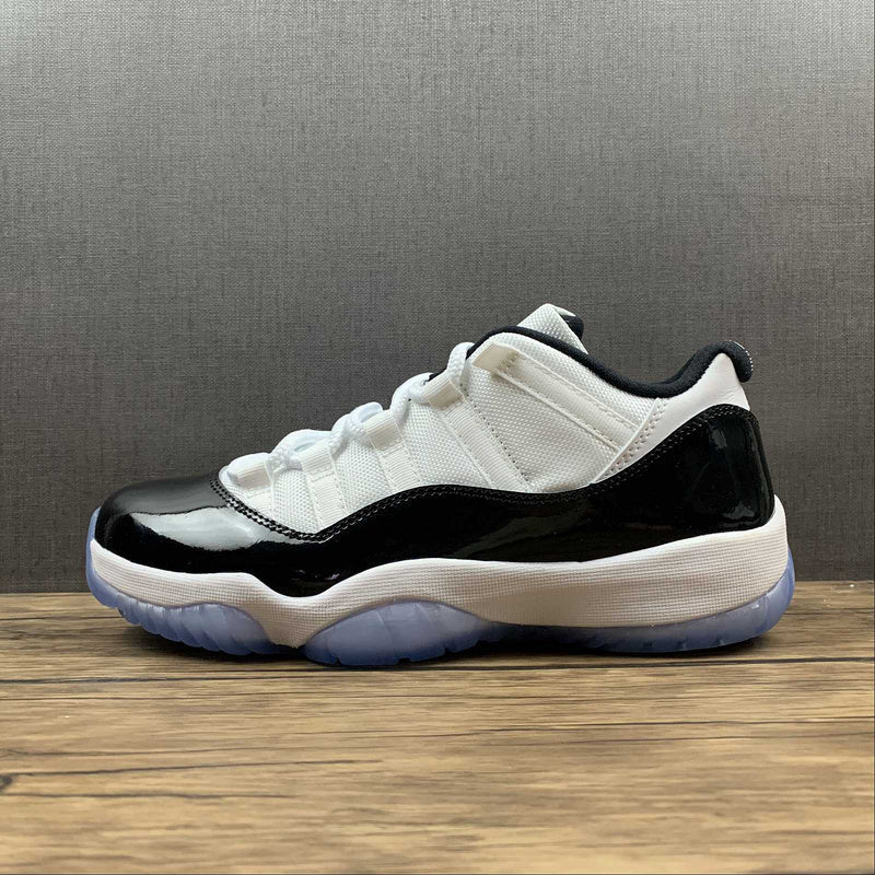 AIR JORDAN 11 RETRO LOW CONCORD WHITE/BLACK - Phantom Kicks