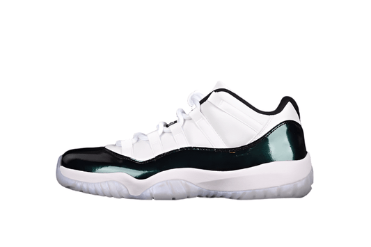 AIR JORDAN 11 RETRO LOW EMERALD WHITE/EMERALD RISE-BLACK - Phantom Kicks