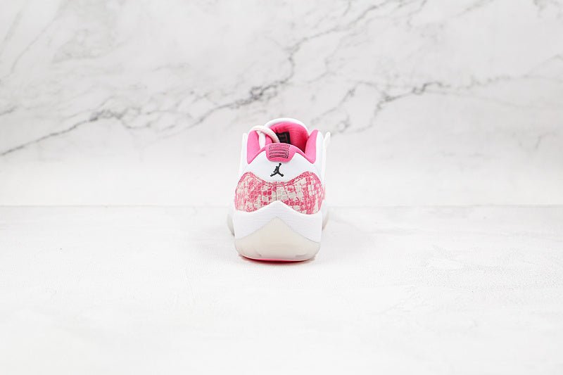 AIR JORDAN 11 RETRO LOW PINK SNAKESKIN WHITE/WATERMELON/BLACK - Phantom Kicks