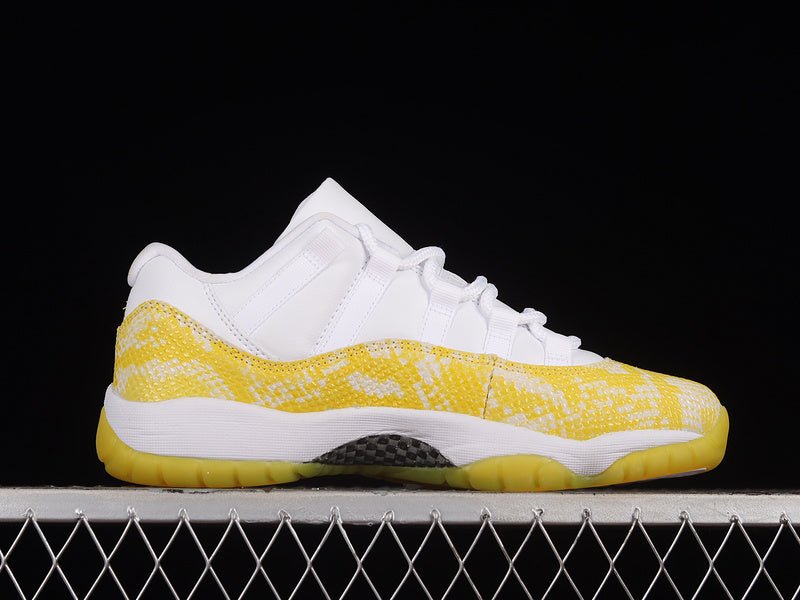 AIR JORDAN 11 RETRO LOW YELLOW SNAKESKIN WHITE - Phantom Kicks