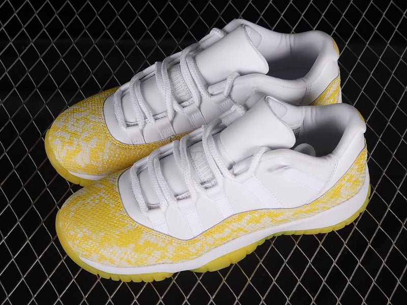 AIR JORDAN 11 RETRO LOW YELLOW SNAKESKIN WHITE - Phantom Kicks
