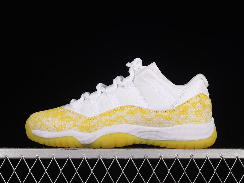 AIR JORDAN 11 RETRO LOW YELLOW SNAKESKIN WHITE - Phantom Kicks