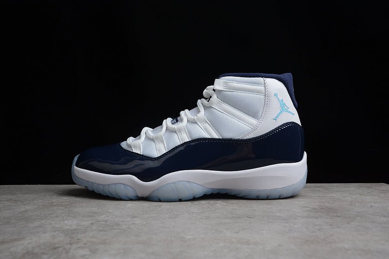AIR JORDAN 11 RETRO WIN LIKE 82 WHITE/MIDNIGHT NAVY-UNIVERSITY BLUE - Phantom Kicks
