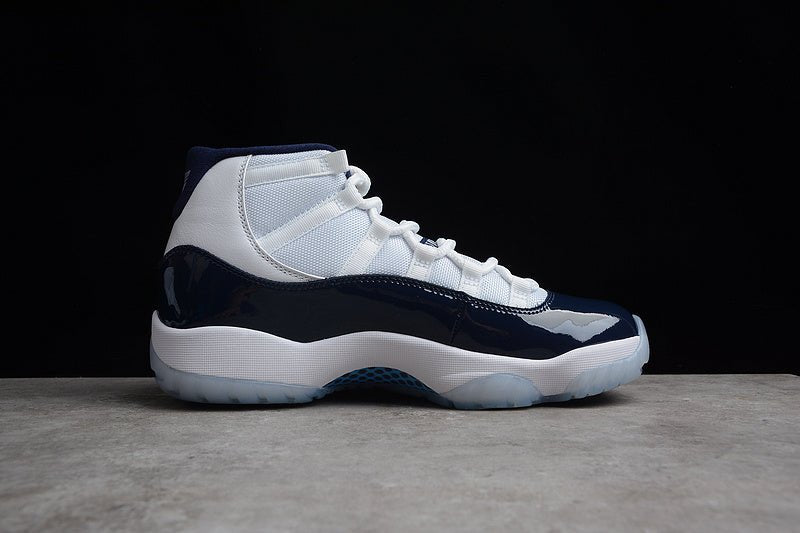 AIR JORDAN 11 RETRO WIN LIKE 82 WHITE/MIDNIGHT NAVY-UNIVERSITY BLUE - Phantom Kicks