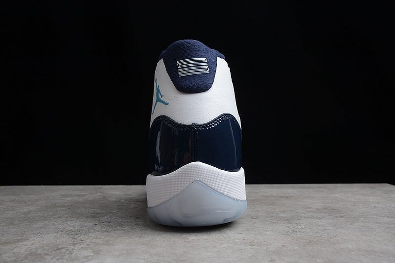 AIR JORDAN 11 RETRO WIN LIKE 82 WHITE/MIDNIGHT NAVY-UNIVERSITY BLUE - Phantom Kicks