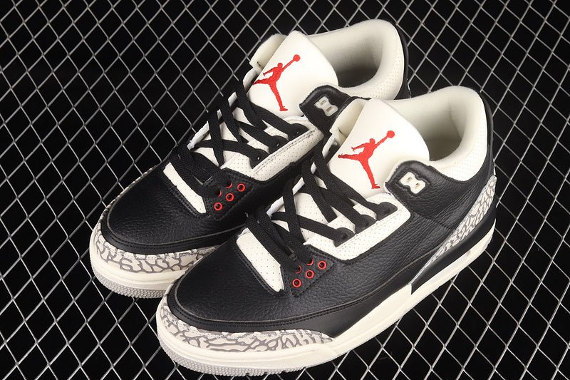 AIR JORDAN 3 DESERT CEMENT BLACK/RUSH ORANGE-FOSSIL STONE-SAIL - Phantom Kicks