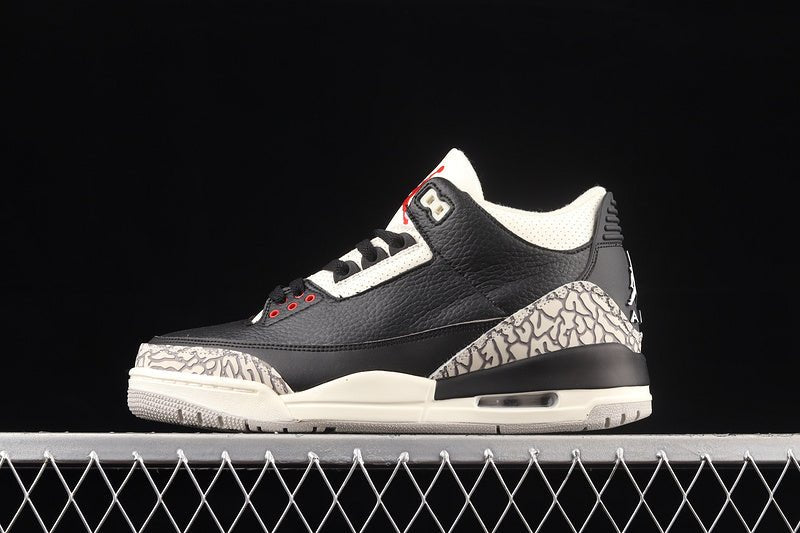 AIR JORDAN 3 DESERT CEMENT BLACK/RUSH ORANGE-FOSSIL STONE-SAIL - Phantom Kicks