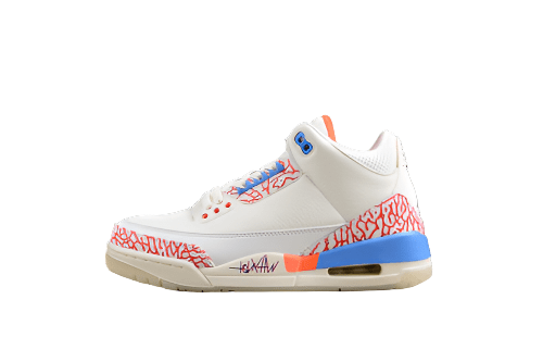 AIR JORDAN 3 MR TRIPLE DOUBLE PE WHITE/RED/BLUE - Phantom Kicks