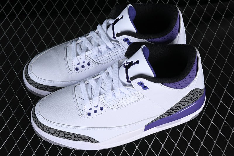 AIR JORDAN 3 PINE GREEN WHITE/BLACK/GREY/PURPLE - Phantom Kicks