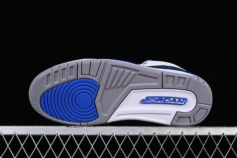 AIR JORDAN 3 RACER BLUE WHITE/GREY/BLACK/BLUE - Phantom Kicks