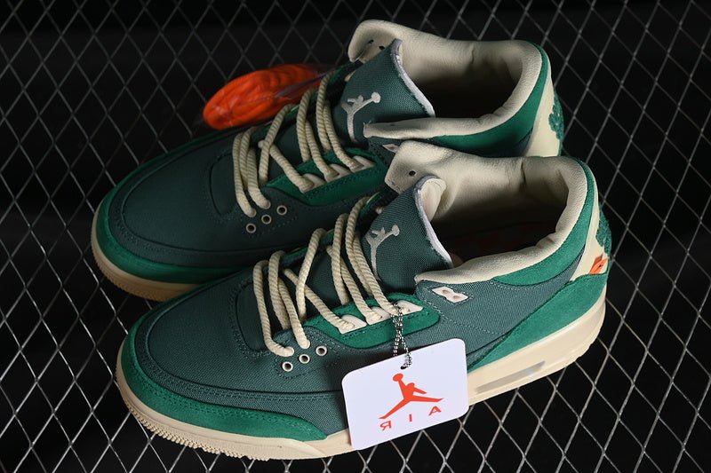 AIR JORDAN 3 RETRO BICOASTAL/BLACK/MALACHITE/FOSSIL - Phantom Kicks