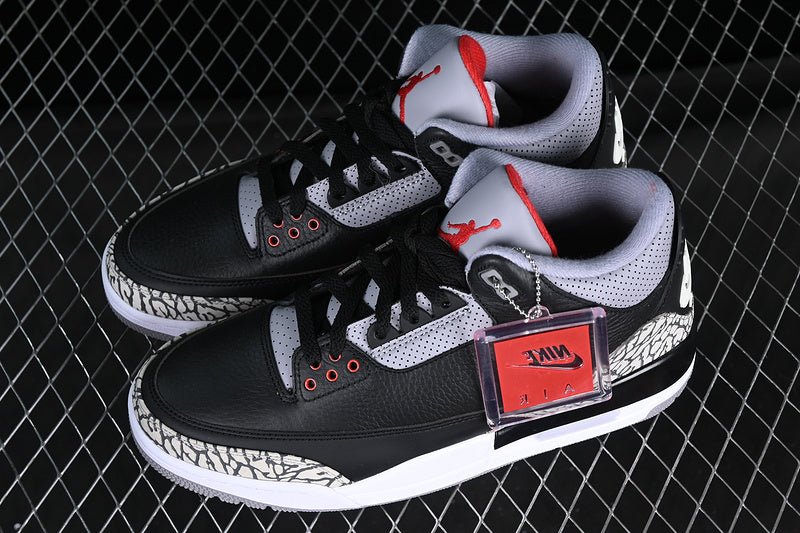 AIR JORDAN 3 RETRO BLACK CEMENT 2018 WHITE/BLACK/GREY - Phantom Kicks