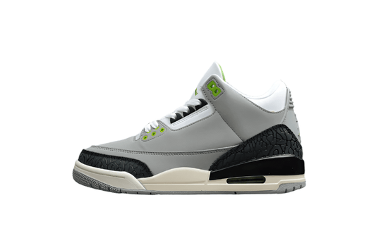 AIR JORDAN 3 RETRO CHLOROPHYLL LIGHT SMOKE GREY/CHLOROPHYLL/BLACK-WHITE-SAIL - Phantom Kicks
