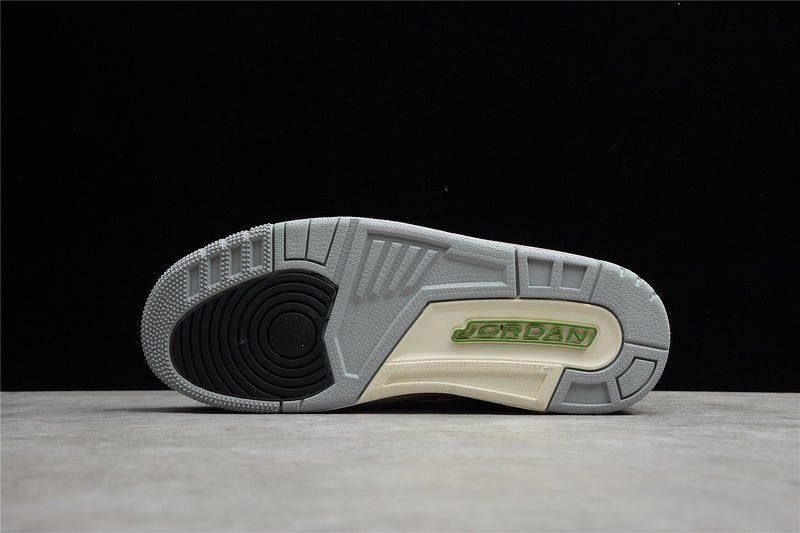 AIR JORDAN 3 RETRO CHLOROPHYLL LIGHT SMOKE GREY/CHLOROPHYLL/BLACK-WHITE-SAIL - Phantom Kicks