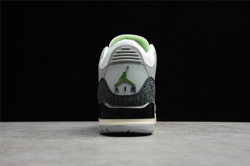 AIR JORDAN 3 RETRO CHLOROPHYLL LIGHT SMOKE GREY/CHLOROPHYLL/BLACK-WHITE-SAIL - Phantom Kicks