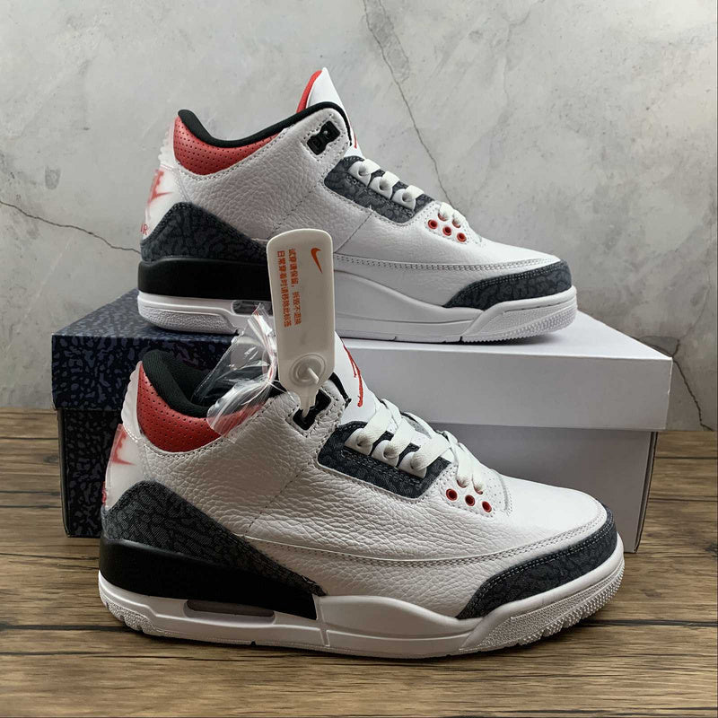 AIR JORDAN 3 RETRO DENIM SE FIRE RED WHITE/FIRE RED/BLACK - Phantom Kicks