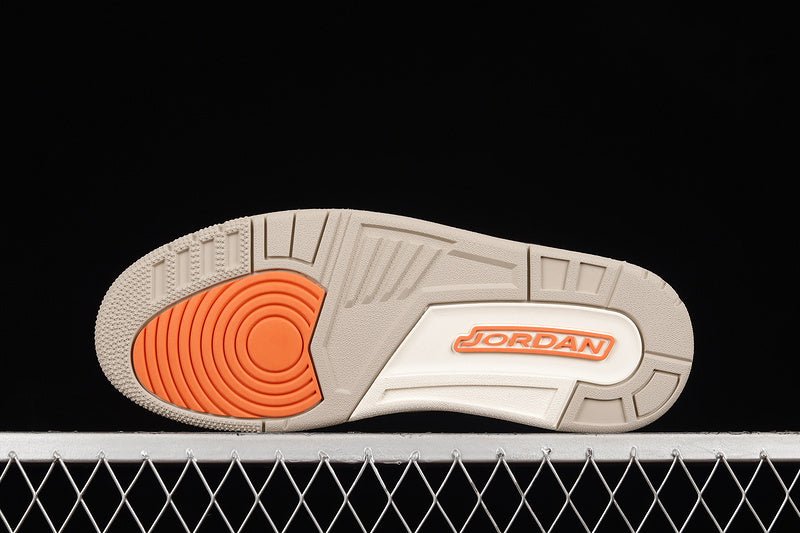 AIR JORDAN 3 RETRO DESERT ELEPHANT BLACK/RUSH ORANGE-FOSSIL STONE - Phantom Kicks