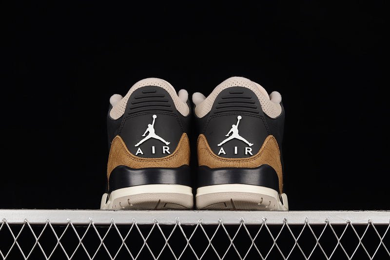 AIR JORDAN 3 RETRO DESERT ELEPHANT BLACK/RUSH ORANGE-FOSSIL STONE - Phantom Kicks