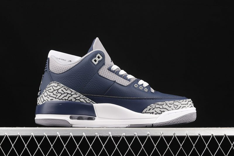 AIR JORDAN 3 RETRO GEORGETOWN MIDNIGHT NAVY/CEMENT GREY/WHITE - Phantom Kicks