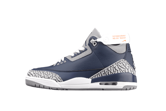 AIR JORDAN 3 RETRO GEORGETOWN MIDNIGHT NAVY/CEMENT GREY/WHITE - Phantom Kicks