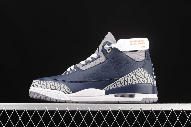 AIR JORDAN 3 RETRO GEORGETOWN MIDNIGHT NAVY/CEMENT GREY/WHITE - Phantom Kicks