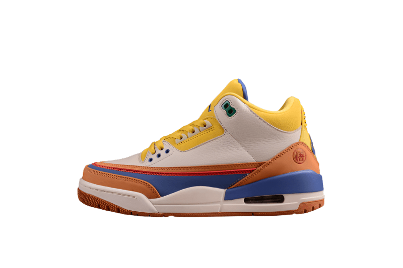 AIR JORDAN 3 RETRO GOKU BROWN/YELLOW/BEIGE/BLUE - Phantom Kicks