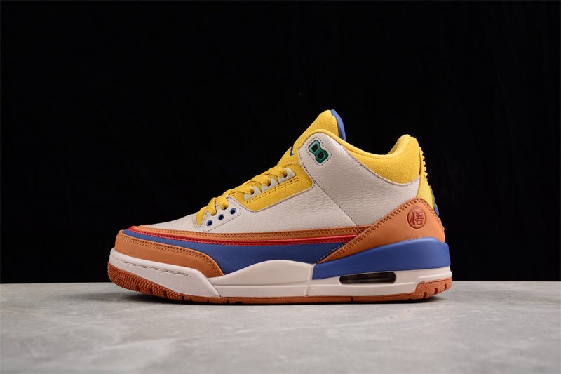 AIR JORDAN 3 RETRO GOKU BROWN/YELLOW/BEIGE/BLUE - Phantom Kicks
