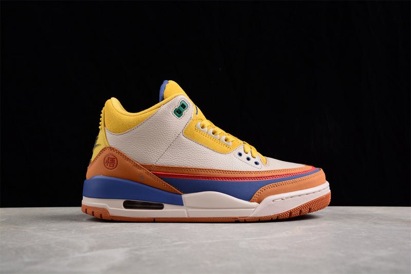 AIR JORDAN 3 RETRO GOKU BROWN/YELLOW/BEIGE/BLUE - Phantom Kicks