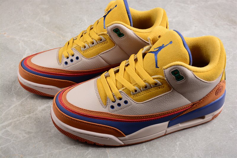 AIR JORDAN 3 RETRO GOKU BROWN/YELLOW/BEIGE/BLUE - Phantom Kicks