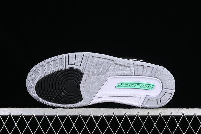 AIR JORDAN 3 RETRO GREEN GLOW BLACK/GREEN GLOW/WOLF GREY/WHITE - Phantom Kicks