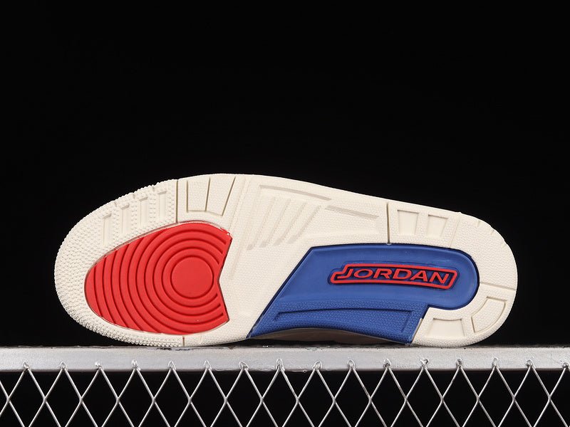 AIR JORDAN 3 RETRO GS INTERNATIONAL FLIGHT SAIL/SPORT ROYAL-FIRE RED - Phantom Kicks