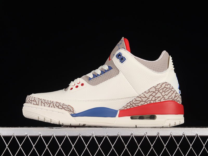 AIR JORDAN 3 RETRO GS INTERNATIONAL FLIGHT SAIL/SPORT ROYAL-FIRE RED - Phantom Kicks