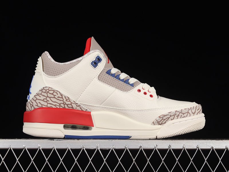 AIR JORDAN 3 RETRO GS INTERNATIONAL FLIGHT SAIL/SPORT ROYAL-FIRE RED - Phantom Kicks