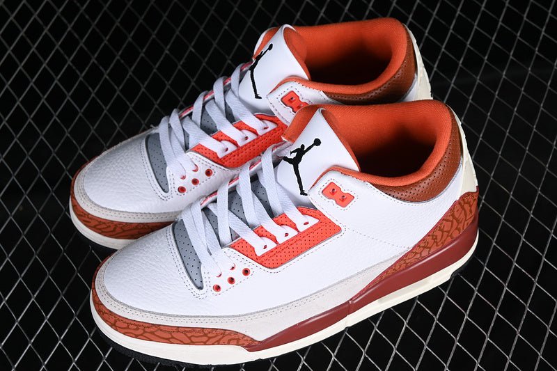 AIR JORDAN 3 RETRO GS MARS STONE WHITE/BLACK/MARS STONE/TEAM ORANGE - Phantom Kicks