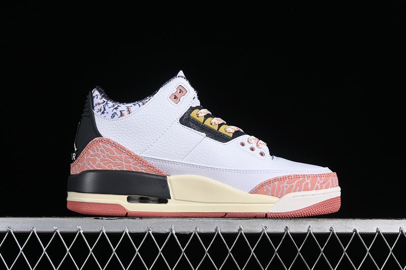AIR JORDAN 3 RETRO GS WHITE/ANTHRACITE/RED STARDUST/SAIL/SATURN GOLD - Phantom Kicks