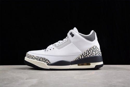AIR JORDAN 3 RETRO GS WHITE/BLACK/IRON/LIGHT ASH GREY/SAIL/CEMENT GREY - Phantom Kicks