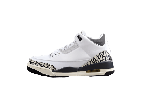 AIR JORDAN 3 RETRO GS WHITE/BLACK/IRON/LIGHT ASH GREY/SAIL/CEMENT GREY - Phantom Kicks