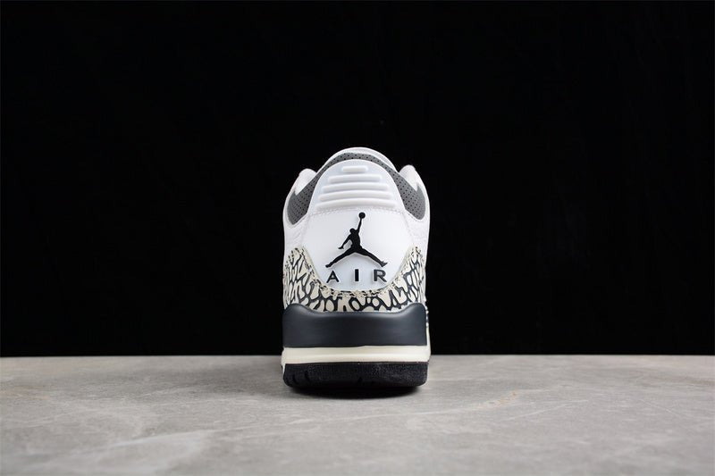 AIR JORDAN 3 RETRO GS WHITE/BLACK/IRON/LIGHT ASH GREY/SAIL/CEMENT GREY - Phantom Kicks