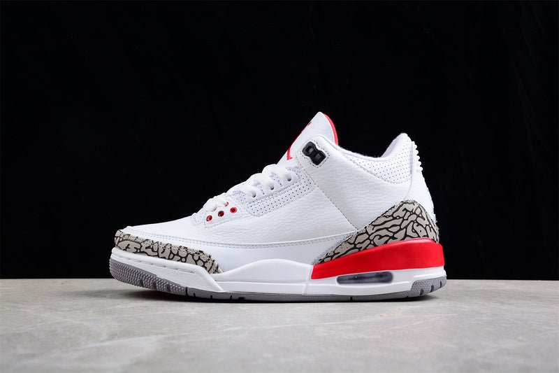 AIR JORDAN 3 RETRO HALL OF FAME WHITE/CEMENT GREY-BLACK-FIRE RED - Phantom Kicks